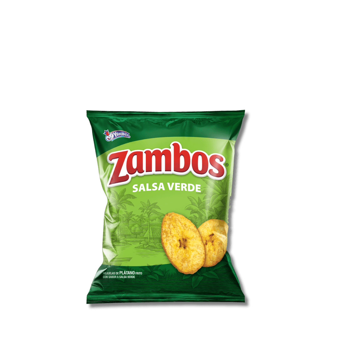 Chips, Yummies, Zambos Salsa Verde.