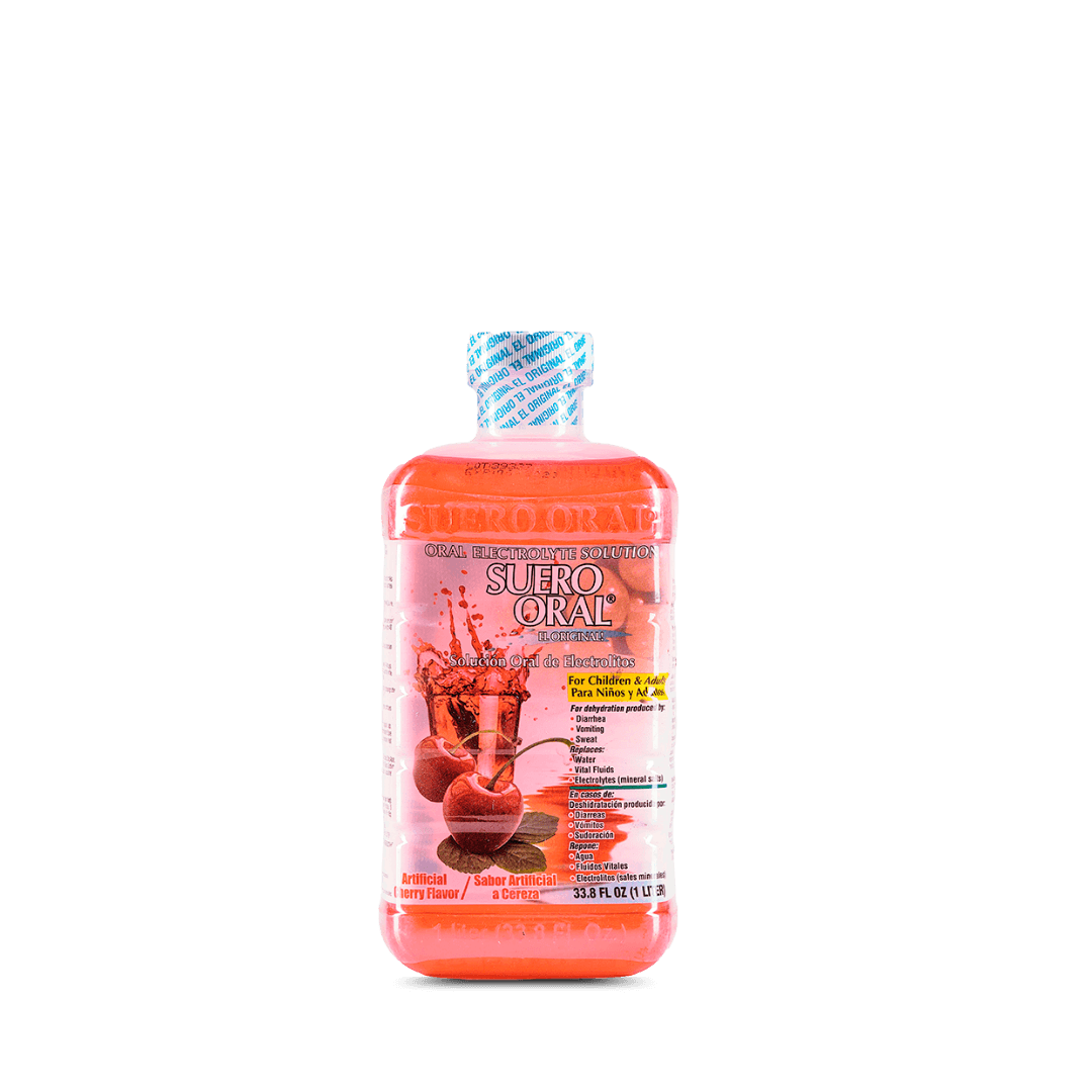 Suero Oral | Sabor a Cereza.