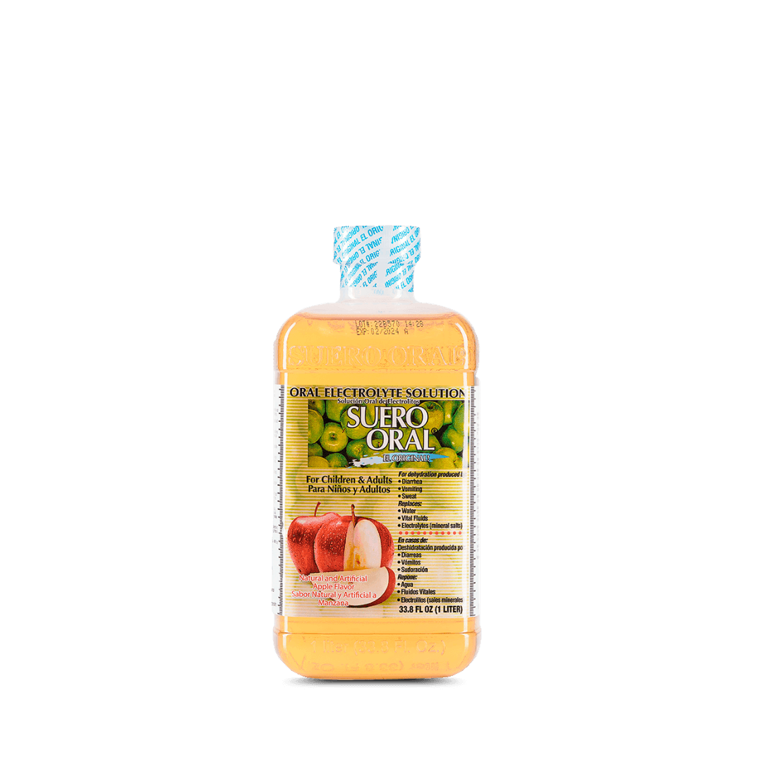 Suero Oral | Sabor a Manzana.