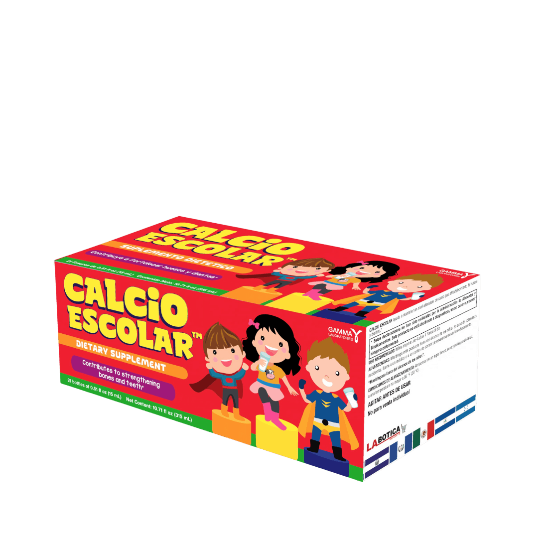 Calcio Escolar Niños | Vitaminas Bebibles
