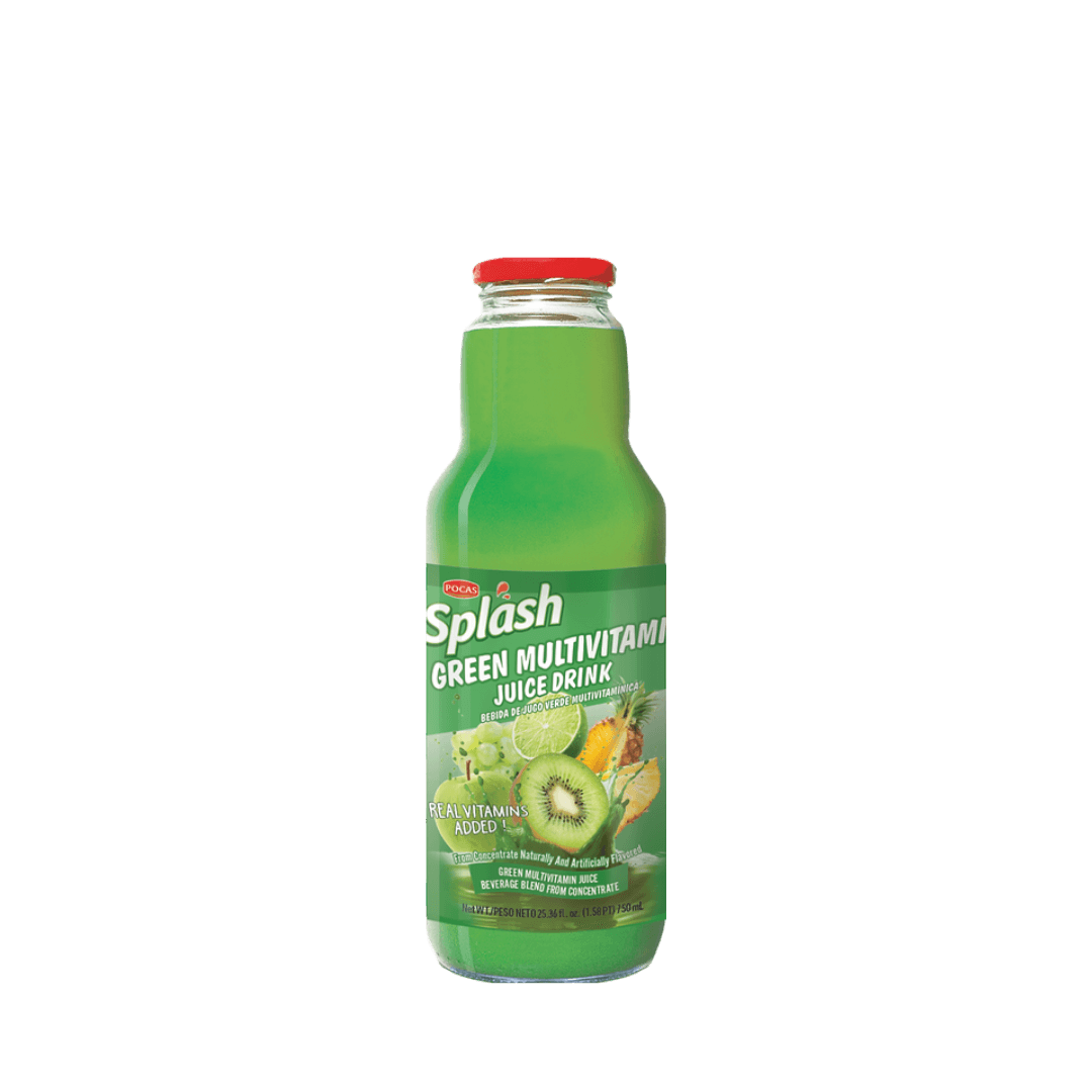 Splash, Jugo Verde Multivitaminico, Vidrio.